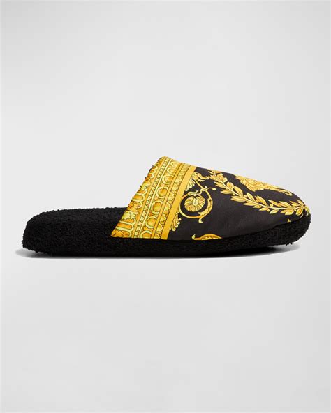 mens slippers versace